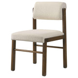Kehoe Cream/Walnut Upholstered Dining Side Chair (Set of 2) by Coaster at Eve Furniture