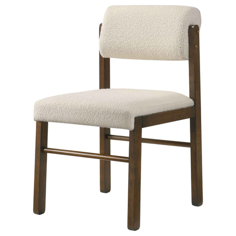 Kehoe Cream/Walnut Upholstered Dining Side Chair (Set of 2) by Coaster at Eve Furniture