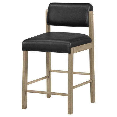 Kehoe Natural Oak/Black Upholstered Counter Height Chair (Set of 2) by Coaster at Eve Furniture