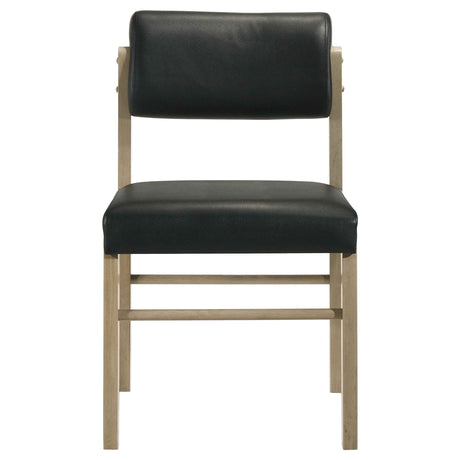 Kehoe Natural Oak/Black Upholstered Dining Side Chair (Set of 2) by Coaster at Eve Furniture