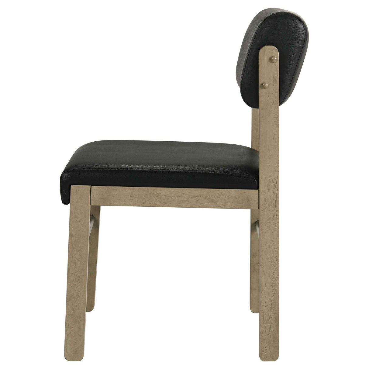 Kehoe Natural Oak/Black Upholstered Dining Side Chair (Set of 2) by Coaster at Eve Furniture