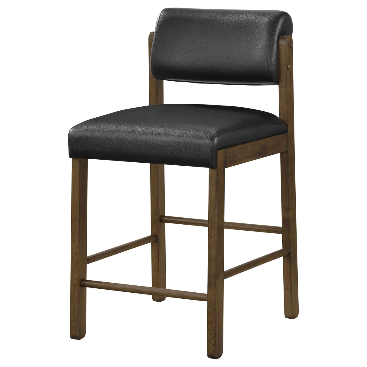 Kehoe Walnut/Black Upholstered Counter Height Chair- (Set of 2) by Coaster at Eve Furniture