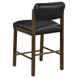 Kehoe Walnut/Black Upholstered Counter Height Chair- (Set of 2) by Coaster at Eve Furniture