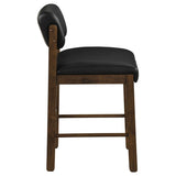 Kehoe Walnut/Black Upholstered Counter Height Chair- (Set of 2) by Coaster at Eve Furniture