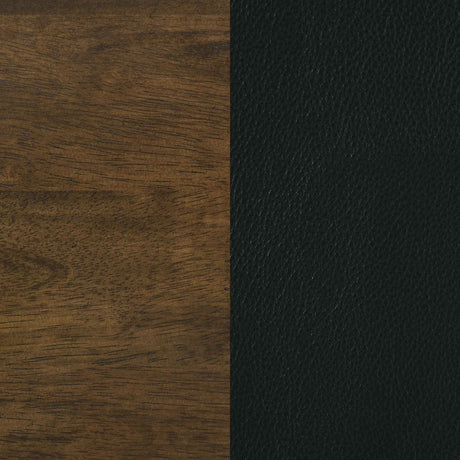 Kehoe Walnut/Black Upholstered Dining Side Chair (Set of 2) by Coaster at Eve Furniture