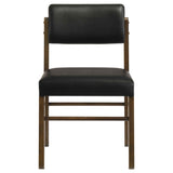 Kehoe Walnut/Black Upholstered Dining Side Chair (Set of 2) by Coaster at Eve Furniture