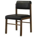 Kehoe Walnut/Black Upholstered Dining Side Chair (Set of 2) by Coaster at Eve Furniture