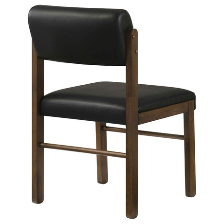 Kehoe Walnut/Black Upholstered Dining Side Chair (Set of 2) by Coaster at Eve Furniture
