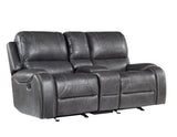 Keily Gray 3-Piece Manual Reclining Set by Steve Silver at Eve Furniture