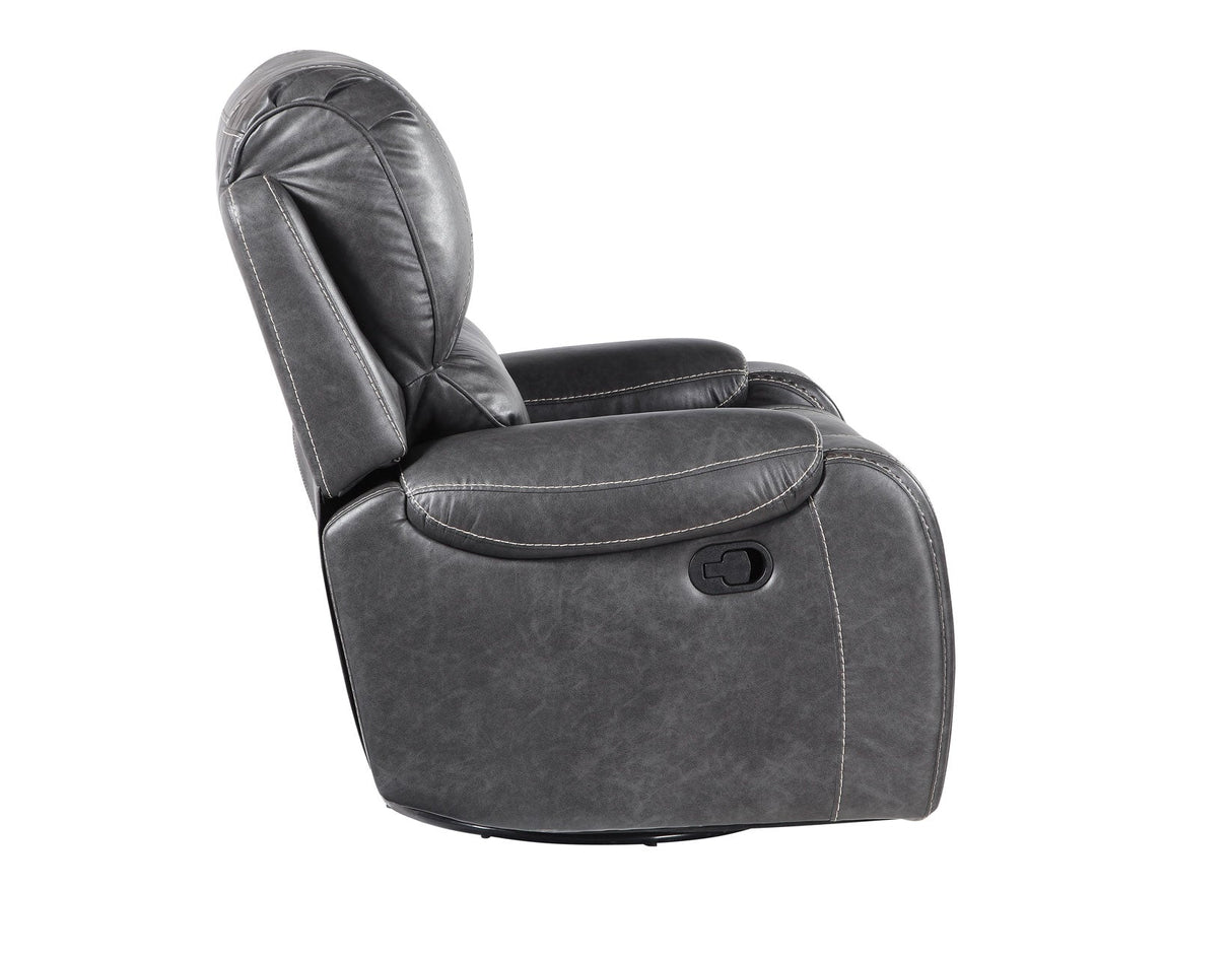 Keily Gray Manual Swivel Glider Recliner by Steve Silver at Eve Furniture