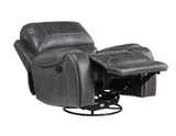 Keily Gray Manual Swivel Glider Recliner by Steve Silver at Eve Furniture