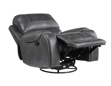 Keily Gray Manual Swivel Glider Recliner by Steve Silver at Eve Furniture