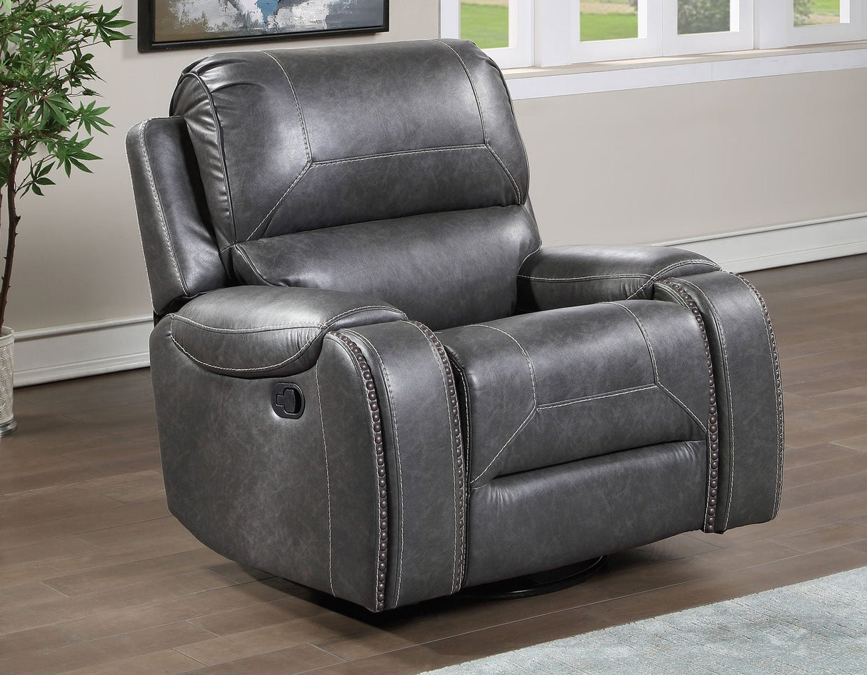 Keily Gray Manual Swivel Glider Recliner by Steve Silver at Eve Furniture
