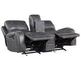 Keily Manual Glider Reclining Loveseat, Grey by Steve Silver at Eve Furniture
