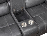 Keily Manual Glider Reclining Loveseat, Grey by Steve Silver at Eve Furniture
