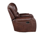 Keily Manual Swivel Glider Recliner, Brown