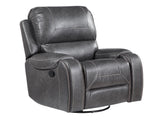 Keily Manual Swivel Glider Recliner, Grey