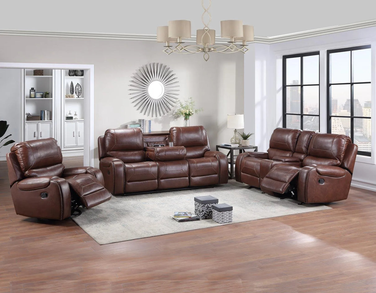 Keily 3 Piece Manual Motion Set(Sofa, Loveseat & Chair) by Steve Silver at Eve Furniture
