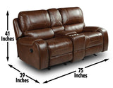 Keily Manual Glider Reclining Loveseat by Steve Silver at Eve Furniture