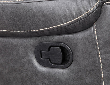 Keily Manual Glider Reclining Loveseat, Grey by Steve Silver at Eve Furniture