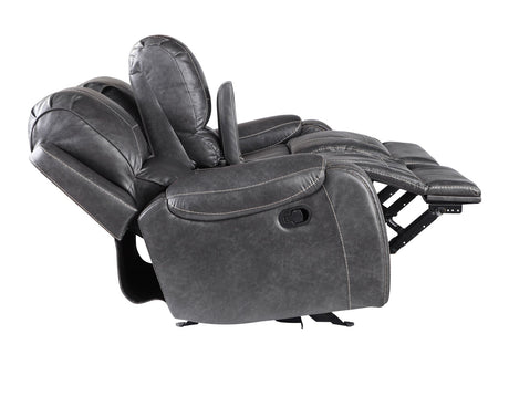 Keily Manual Glider Reclining Loveseat, Grey by Steve Silver at Eve Furniture
