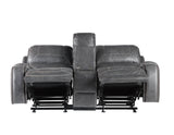 Keily Manual Glider Reclining Loveseat, Grey by Steve Silver at Eve Furniture