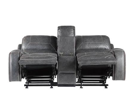Keily Manual Glider Reclining Loveseat, Grey by Steve Silver at Eve Furniture