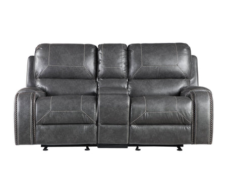 Keily Manual Glider Reclining Loveseat, Grey by Steve Silver at Eve Furniture