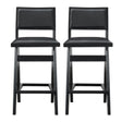 Keira Black PU Bar Stool (Set of 2) by Ashcroft Furniture at Eve Furniture