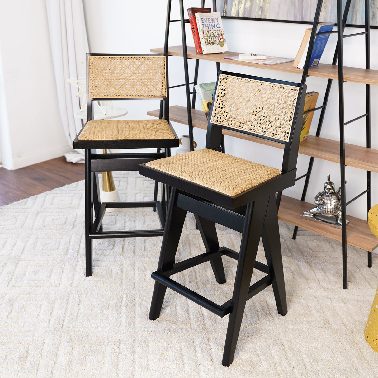Keira Rattan Bar Stool (Set of 2) by Ashcroft Furniture at Eve Furniture