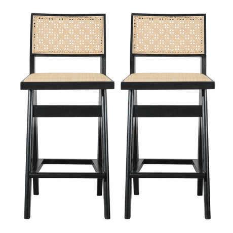 Keira Rattan Bar Stool (Set of 2) by Ashcroft Furniture at Eve Furniture