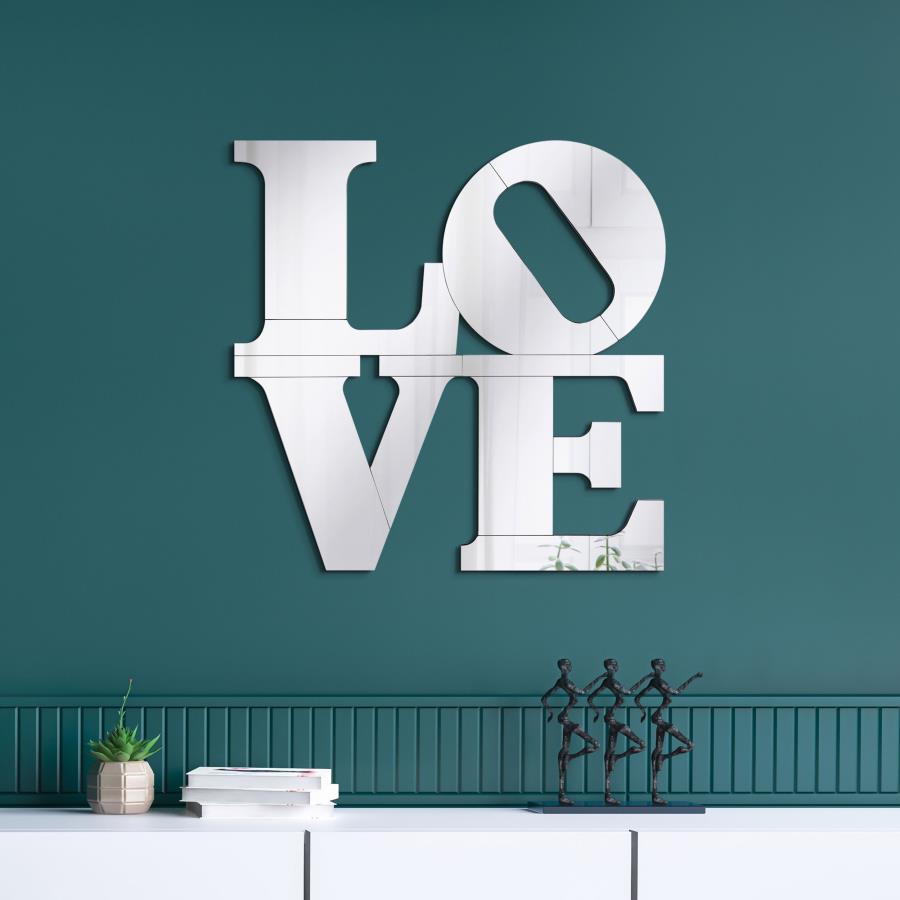 Keiran Letter Shaped Wall Mirror by Coaster at Eve Furniture
