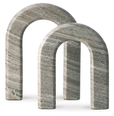 Keithton Taupe Sculpture Set by Ashley at Eve Furniture