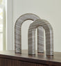 Keithton Taupe Sculpture Set by ASHLEY FURNITURE at Eve Furniture