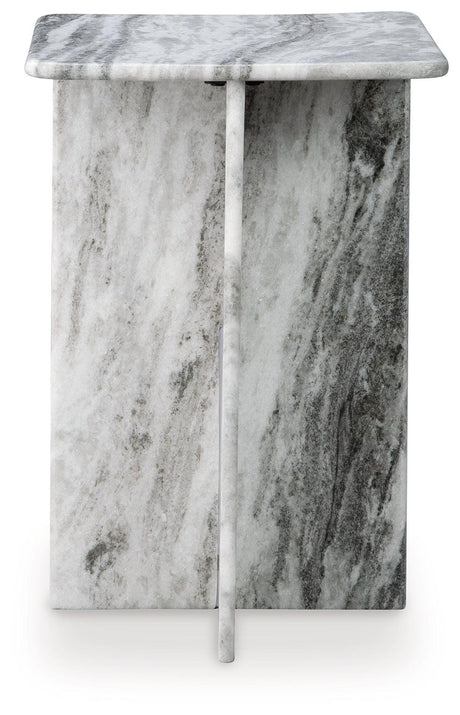 Keithwell Gray Accent Table by Ashley at Eve Furniture