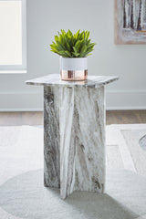 Keithwell Gray Accent Table by Ashley at Eve Furniture