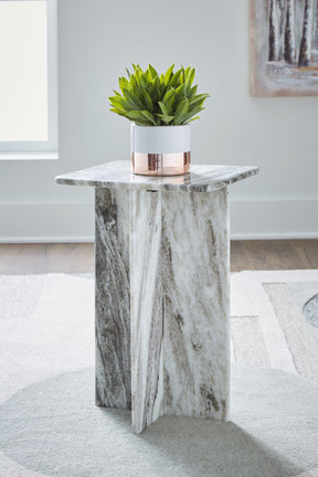 Keithwell Gray Accent Table by Ashley at Eve Furniture