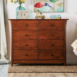 Keizer Dark Cherry 8-Drawer Chest by Furniture of America at Eve Furniture
