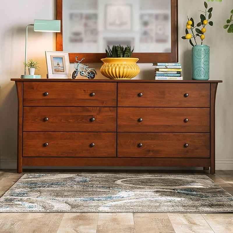 Keizer Dark Cherry Dresser by Furniture of America at Eve Furniture