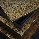 Keldy Antique Brass Finish Box by Ashley at Eve Furniture