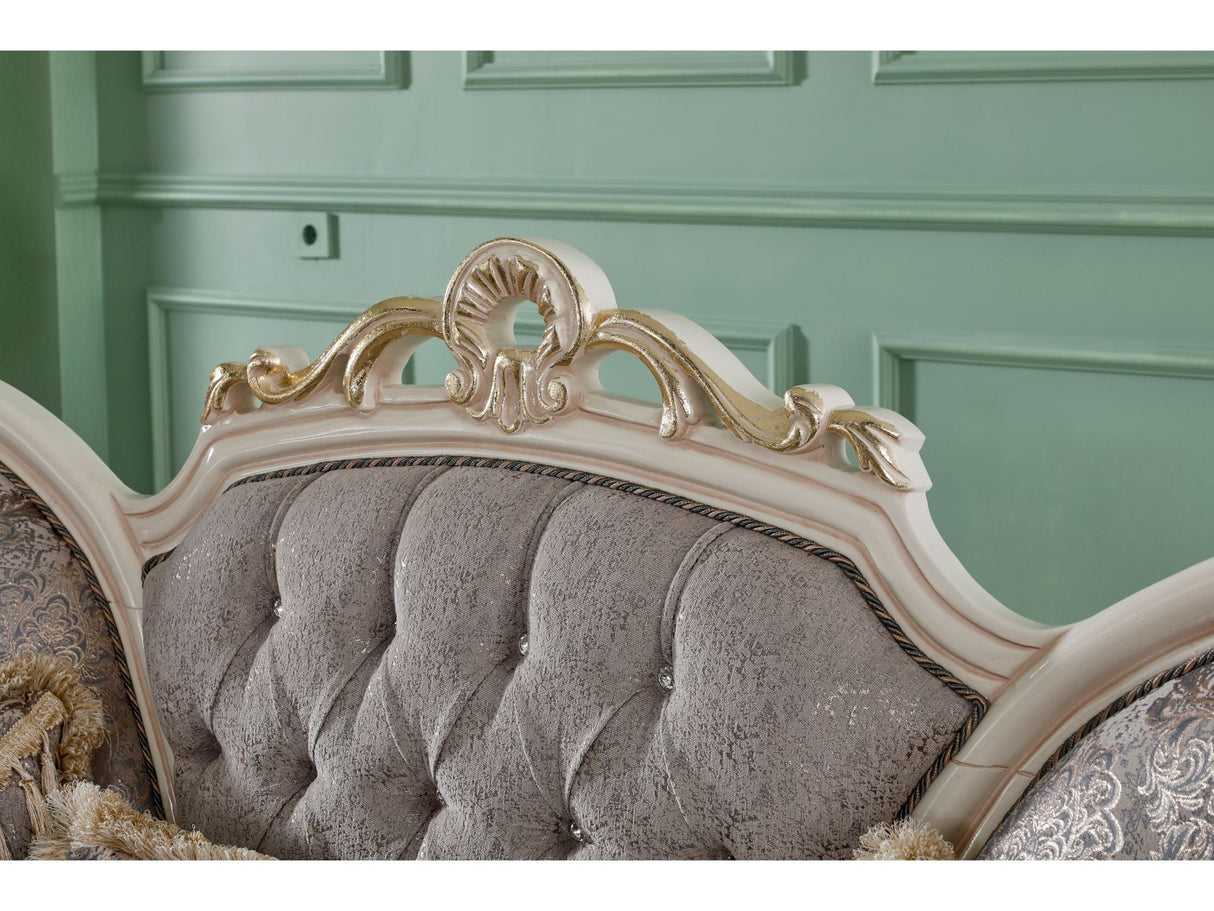 Kelebek Vizon Traditional Loveseat by Furnia at Eve Furniture