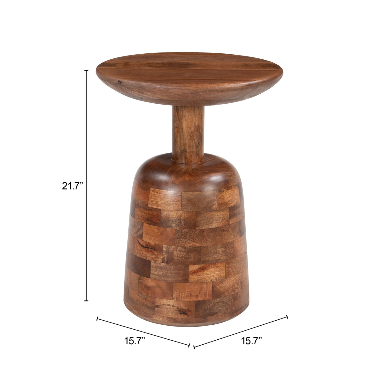 Kelk Walnut Side Table by Zuomod at Eve Furniture
