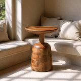 Kelk Walnut Side Table by Zuomod at Eve Furniture