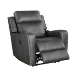 Kellen Smoky Gray Power Double Reclining Living Room Set by Homelegance at Eve Furniture