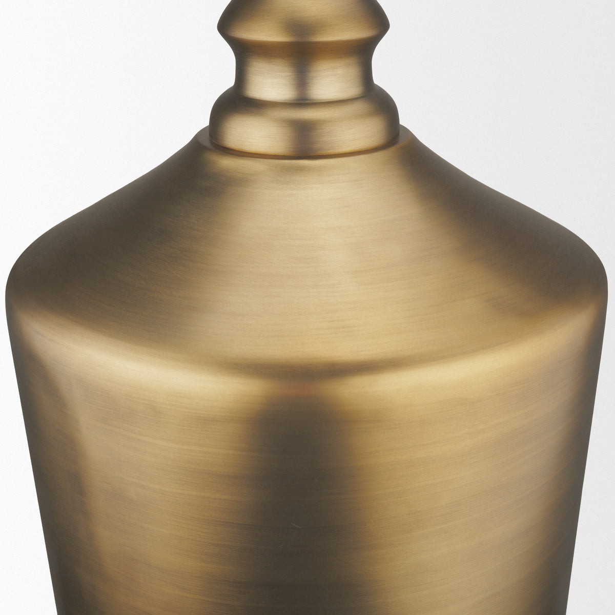 Keller Tall Antiqued Brass Metal 1-Light Pendant by Mercana at Eve Furniture