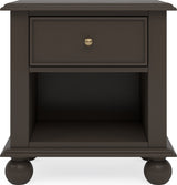 Kellie Bourbon 1-Drawer Nightstand