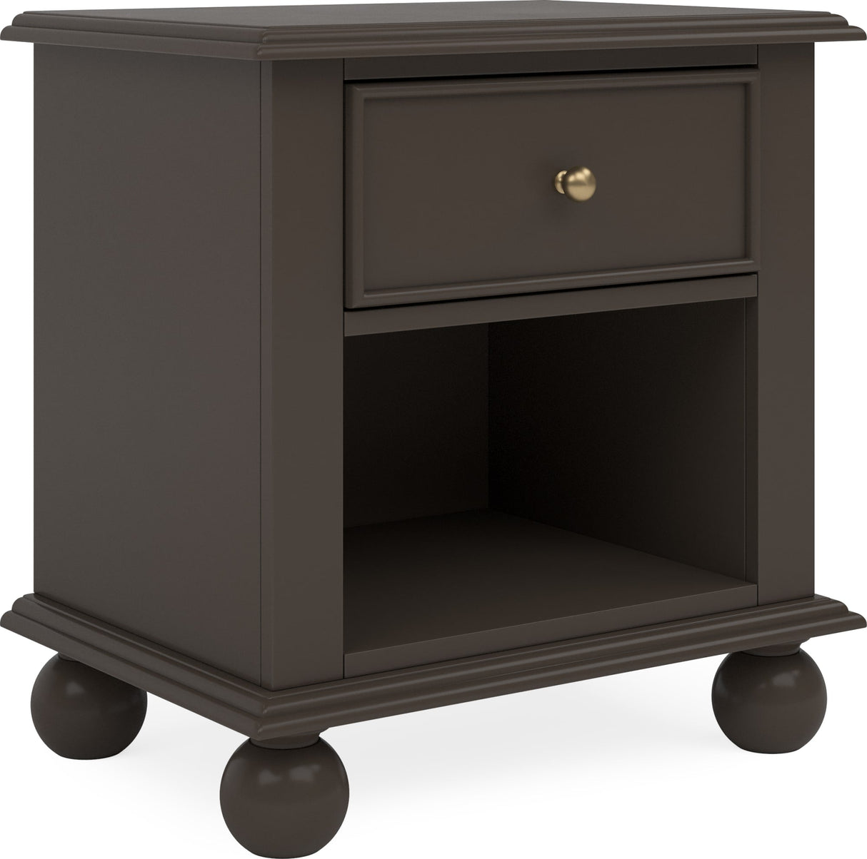 Kellie Bourbon 1-Drawer Nightstand