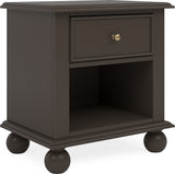 Kellie Bourbon 1-Drawer Nightstand