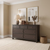 Kellie Bourbon 7-Drawer Dresser