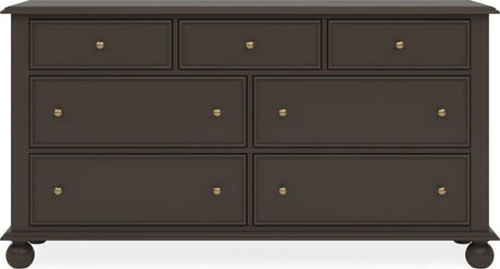 Kellie Bourbon 7-Drawer Dresser by Modus Furniture at Eve Furniture